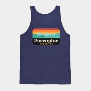 Porcupine Mountains State Park Michigan Vintage Sunset Tank Top